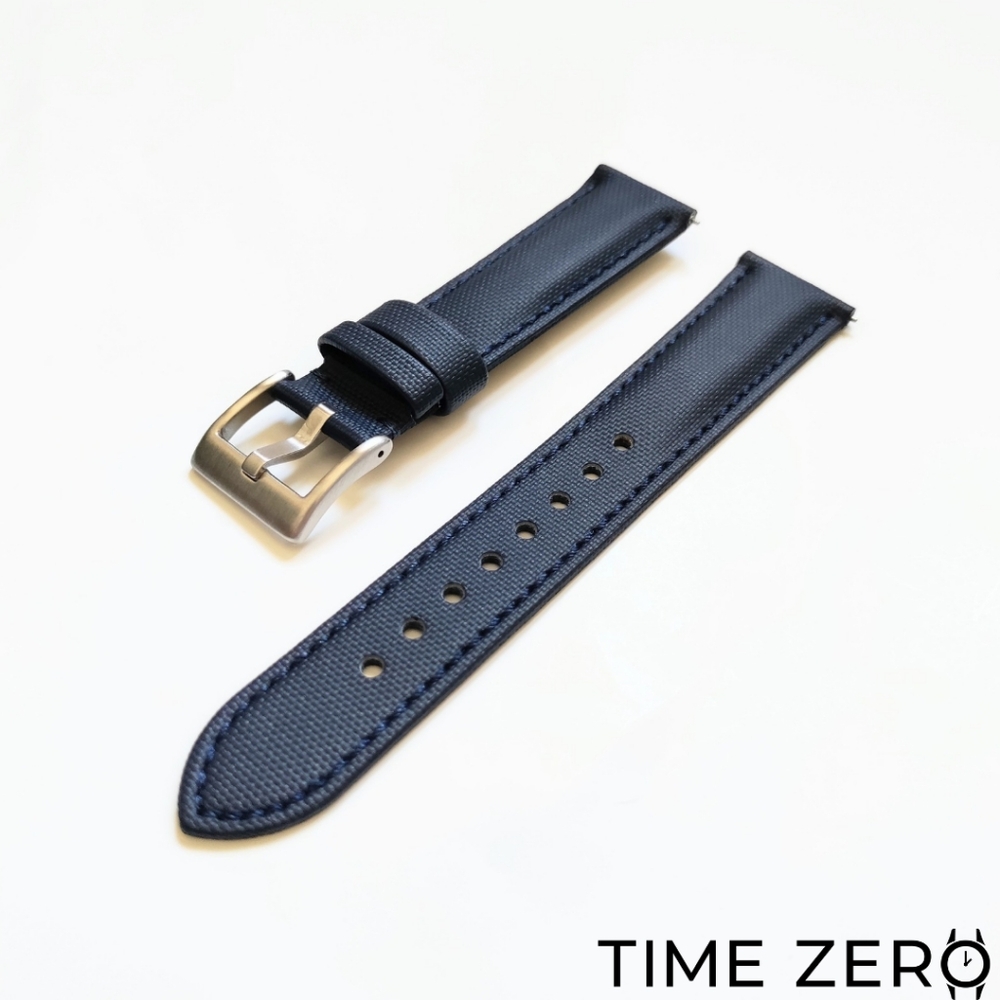 New Deep Blue Sailcloth Watch Strap (The Regatta Collection)